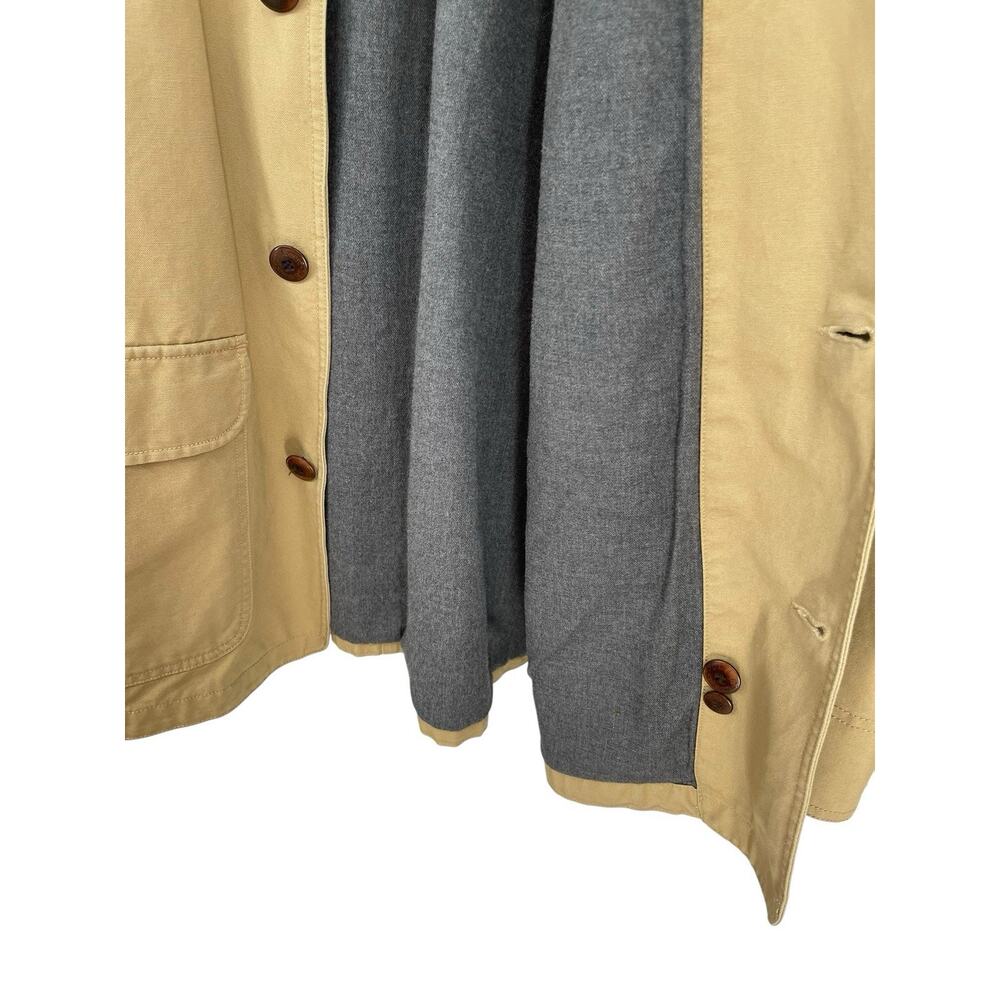 Vintage LL Bean Chore Barn Coat Corduroy Collar Flannel Lined Men’s Size Large - Picture 12 of 16